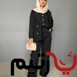 ست سه تیکه کت شلوار جلیقه پرشیا کد 8803 عمده یارتیم